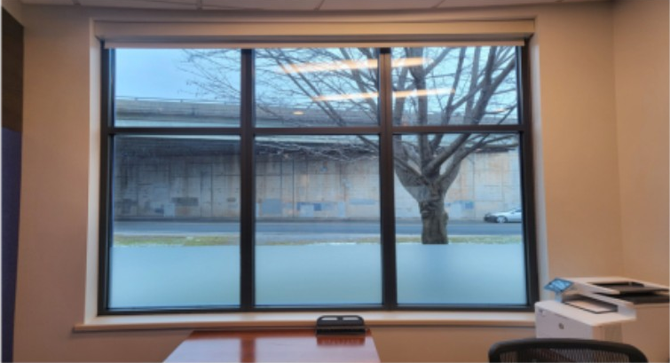 Office window before Window Scene installation